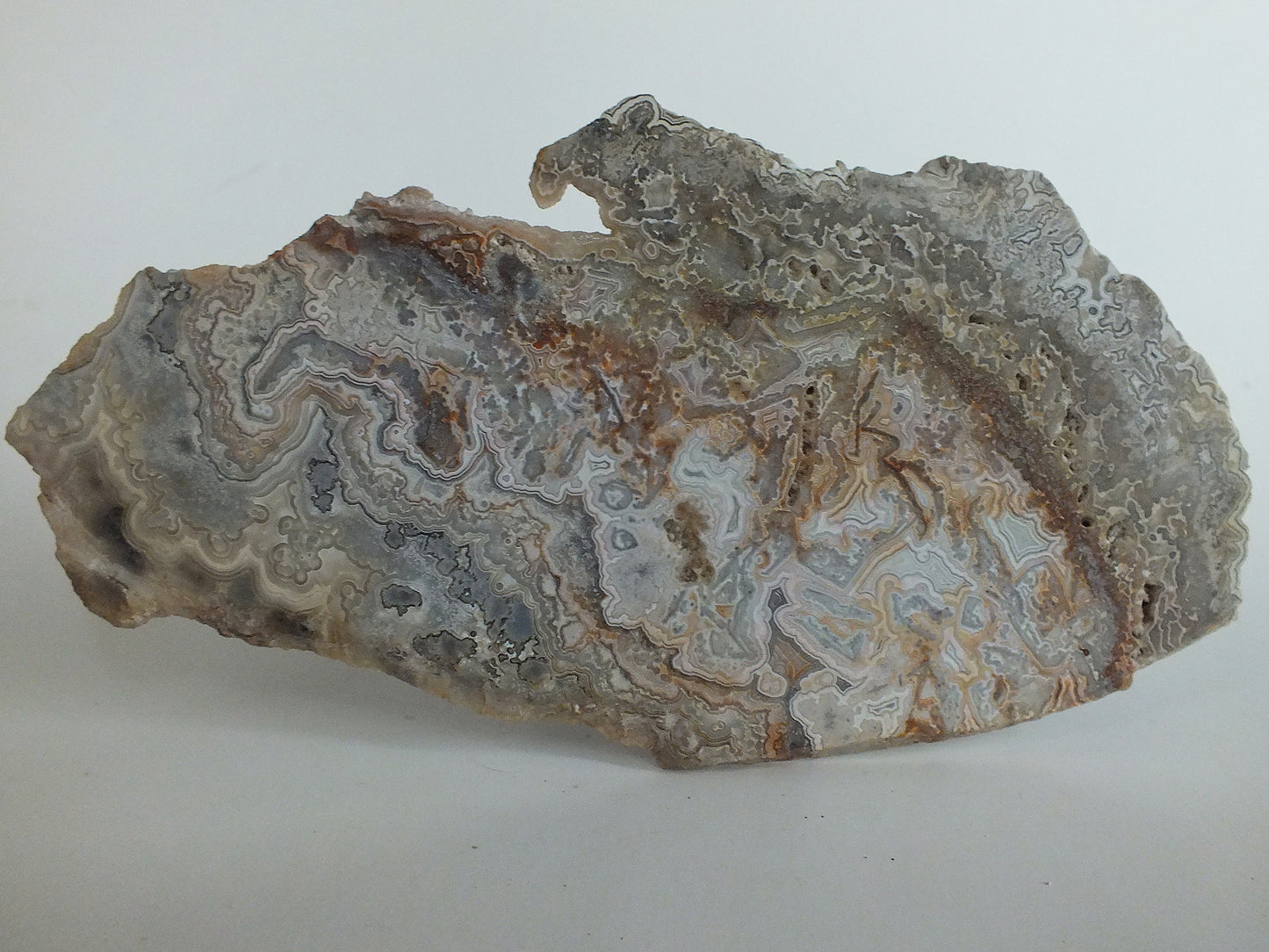 9.5x8.0 cm Mexican Crazy Lace Agate Slab