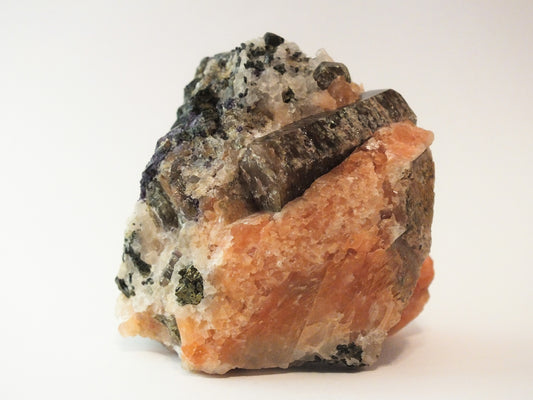 Scapolite In Calcite, Flourite, Diopside